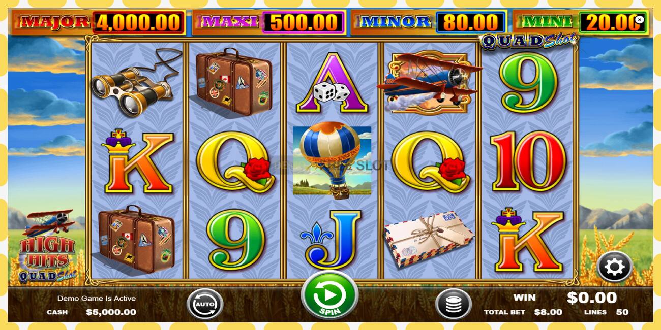 Slot demo High Hits Quad Shot percuma dan tanpa pendaftaran, gambar - 1