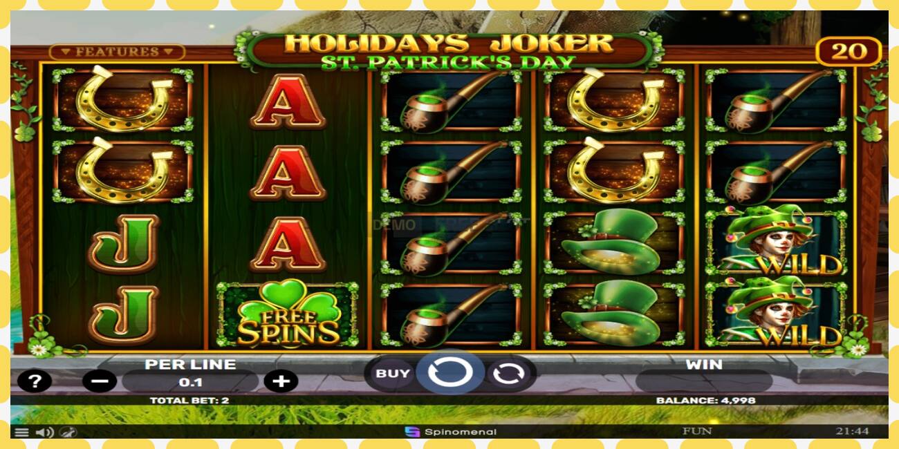 Demo slot Holidays Joker - St. Patricks Day free and without registration, picture - 1