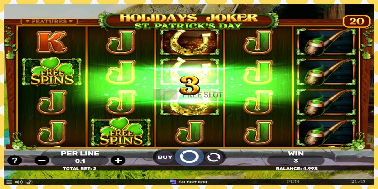 Demo slot Holidays Joker - St. Patricks Day free and without registration, picture - 1