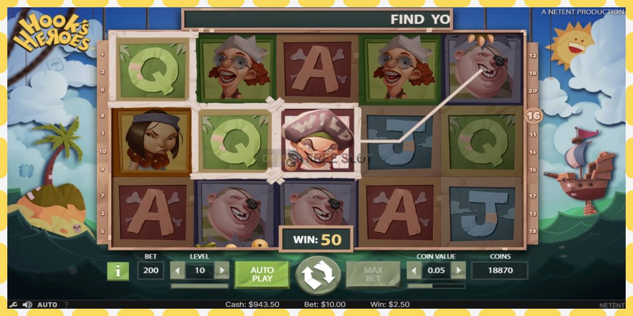 Slot demo Hook’s Heroes gratis dan tanpa registrasi, gambar - 1