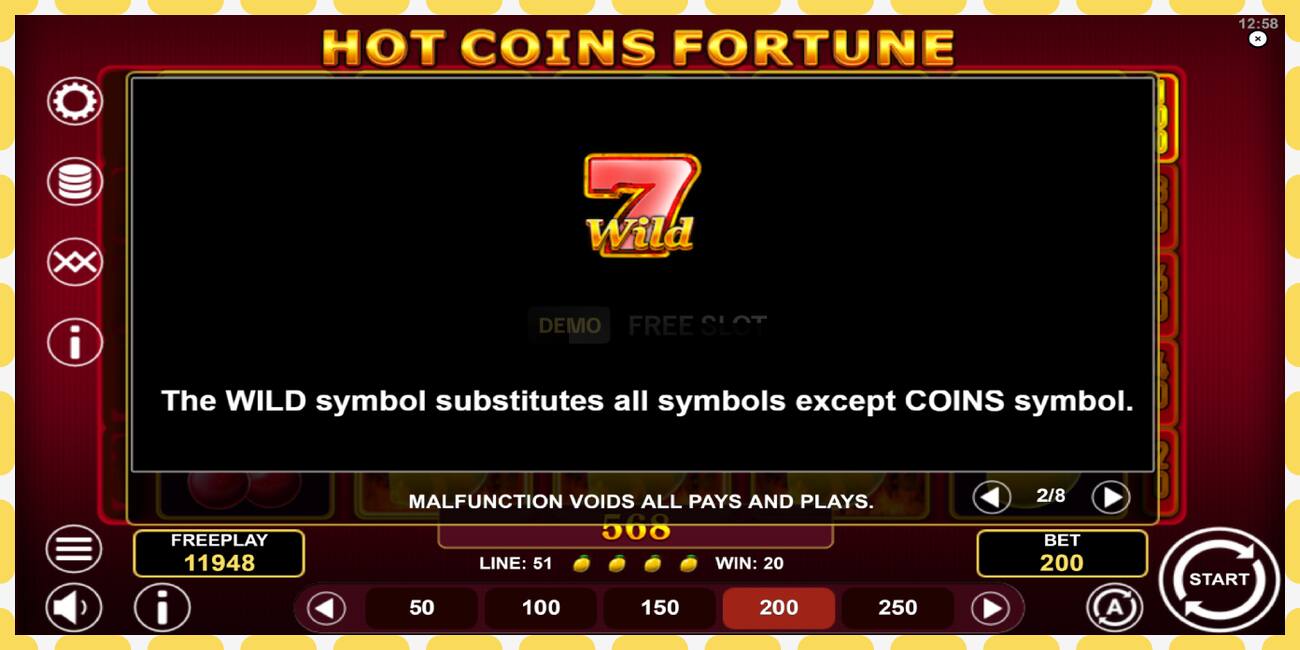 Demo slot Hot Coins Fortune free and without registration, picture - 1