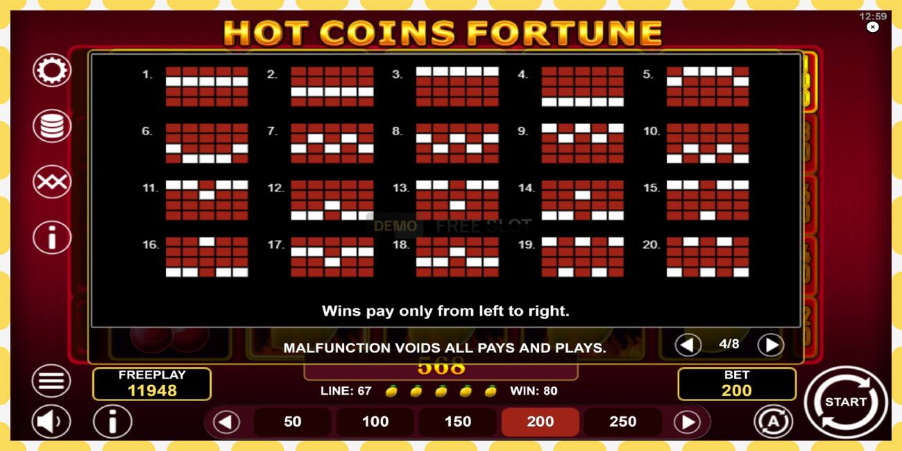 Demo slot Hot Coins Fortune free and without registration, picture - 1