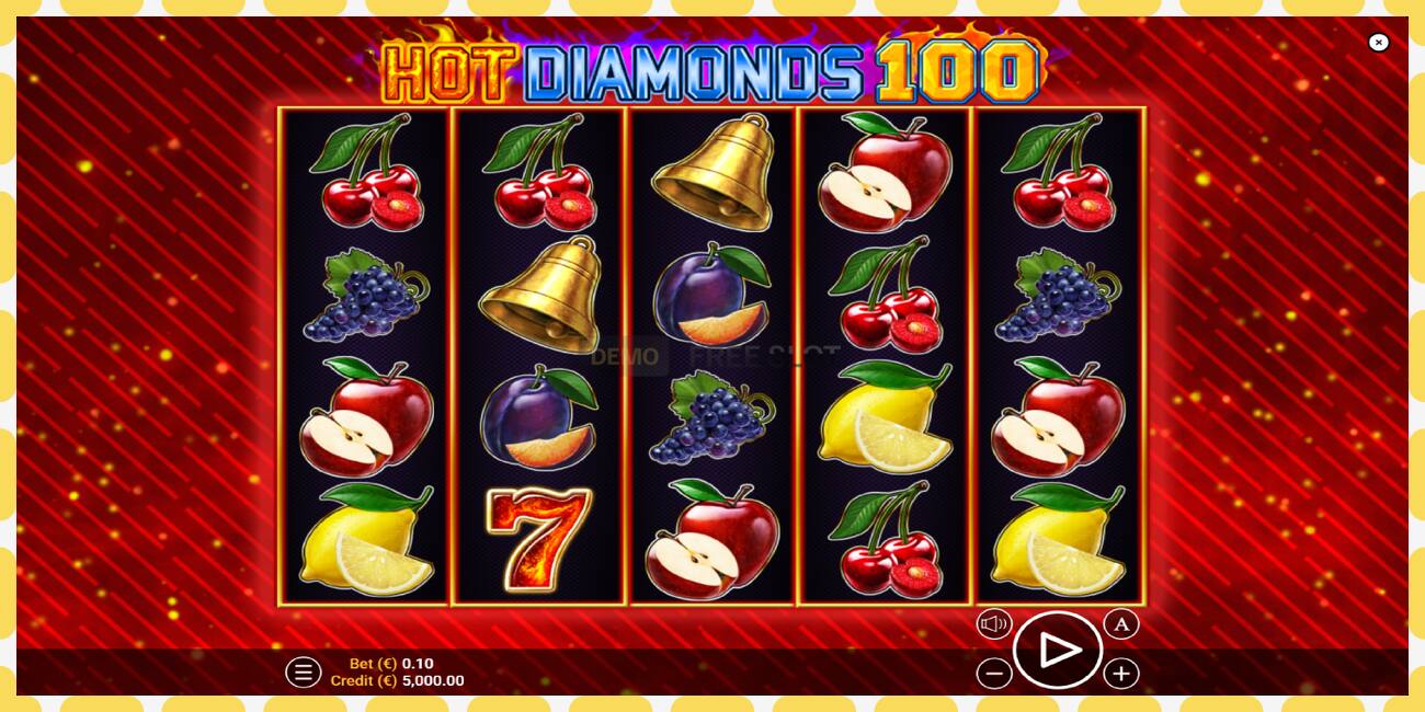 Slot demo Hot Diamonds 100 gratuit și fără înregistrare, imagine - 1