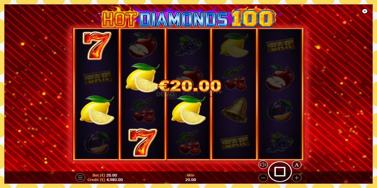 Slot demo Hot Diamonds 100 gratuit și fără înregistrare, imagine - 1