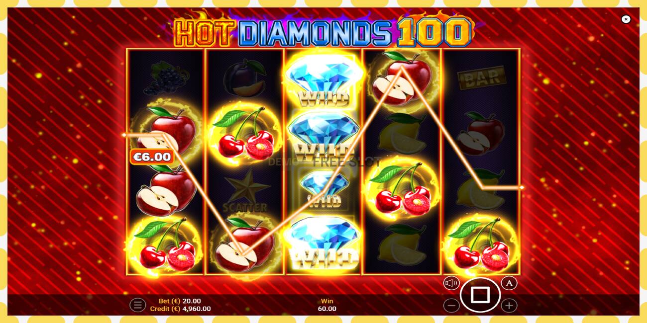 Slot demo Hot Diamonds 100 gratuit și fără înregistrare, imagine - 1