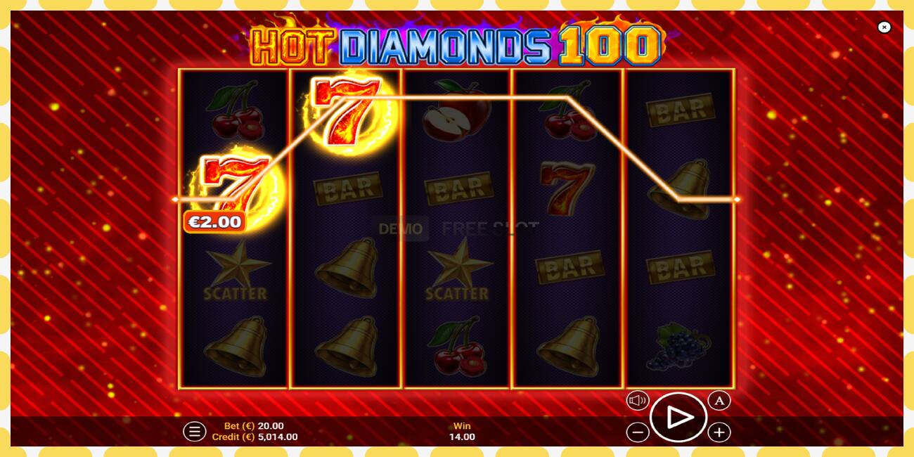 Slot demo Hot Diamonds 100 gratuit și fără înregistrare, imagine - 1