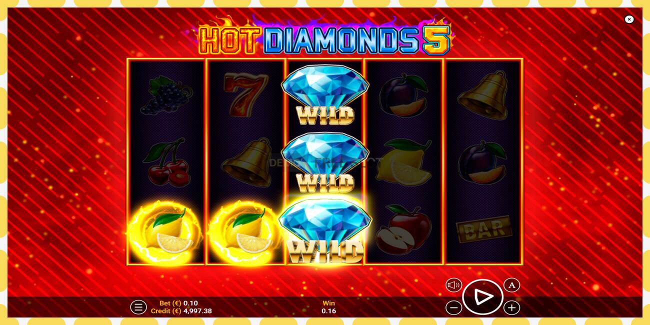 演示老虎机 Hot Diamonds 5 免费且无需注册, 图片 - 1