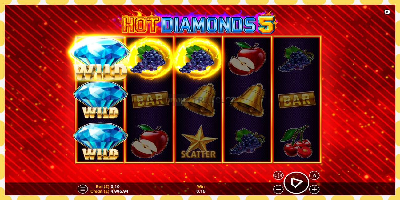 Demo yuvası Hot Diamonds 5 ücretsiz ve kayıt olmadan, resim - 1