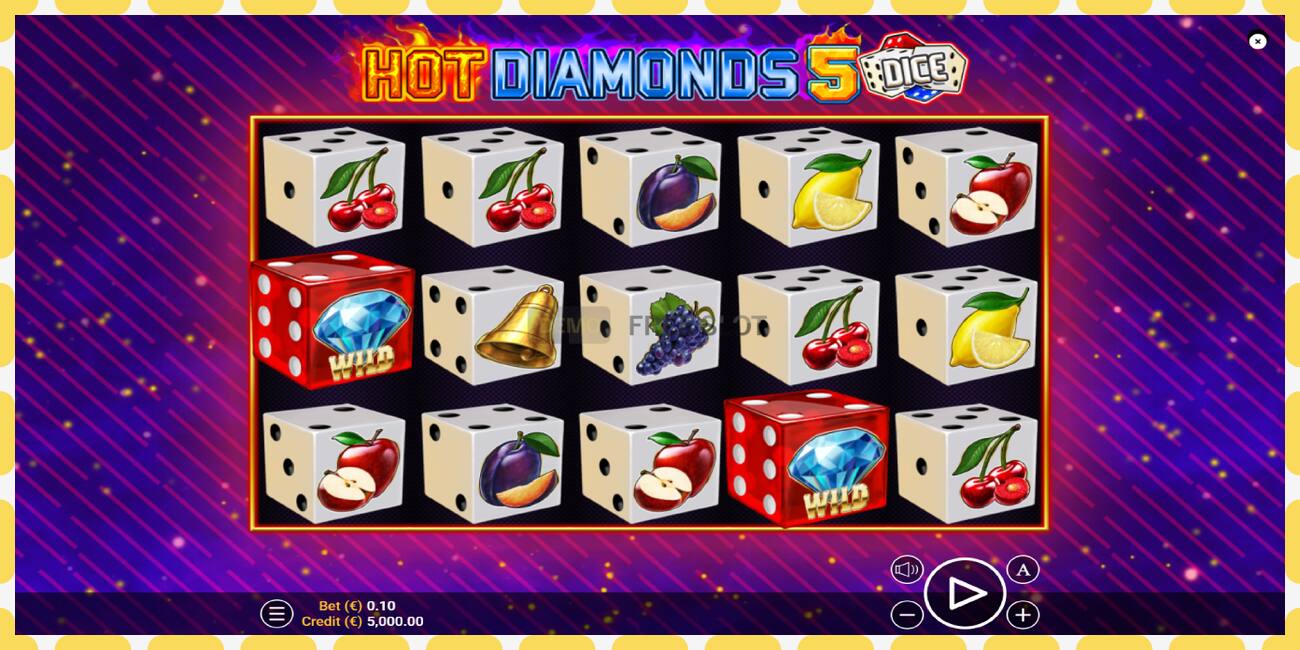 Yanayopangwa demo Hot Diamonds 5 Dice bure na bila usajili, picha - 1