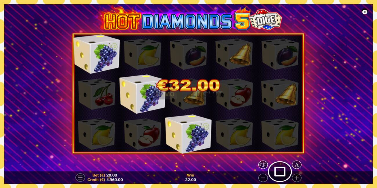 Yanayopangwa demo Hot Diamonds 5 Dice bure na bila usajili, picha - 1