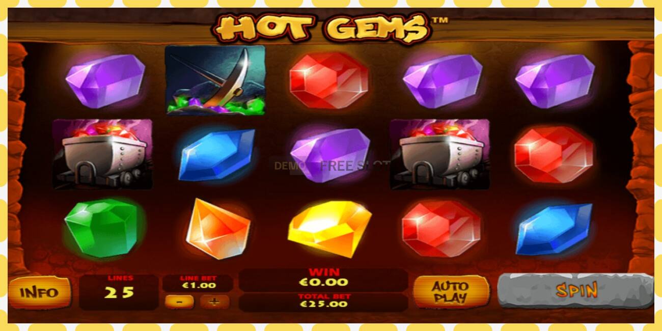 Demo yuvası Hot Gems pulsuz və qeydiyyat olmadan, şəkil - 1