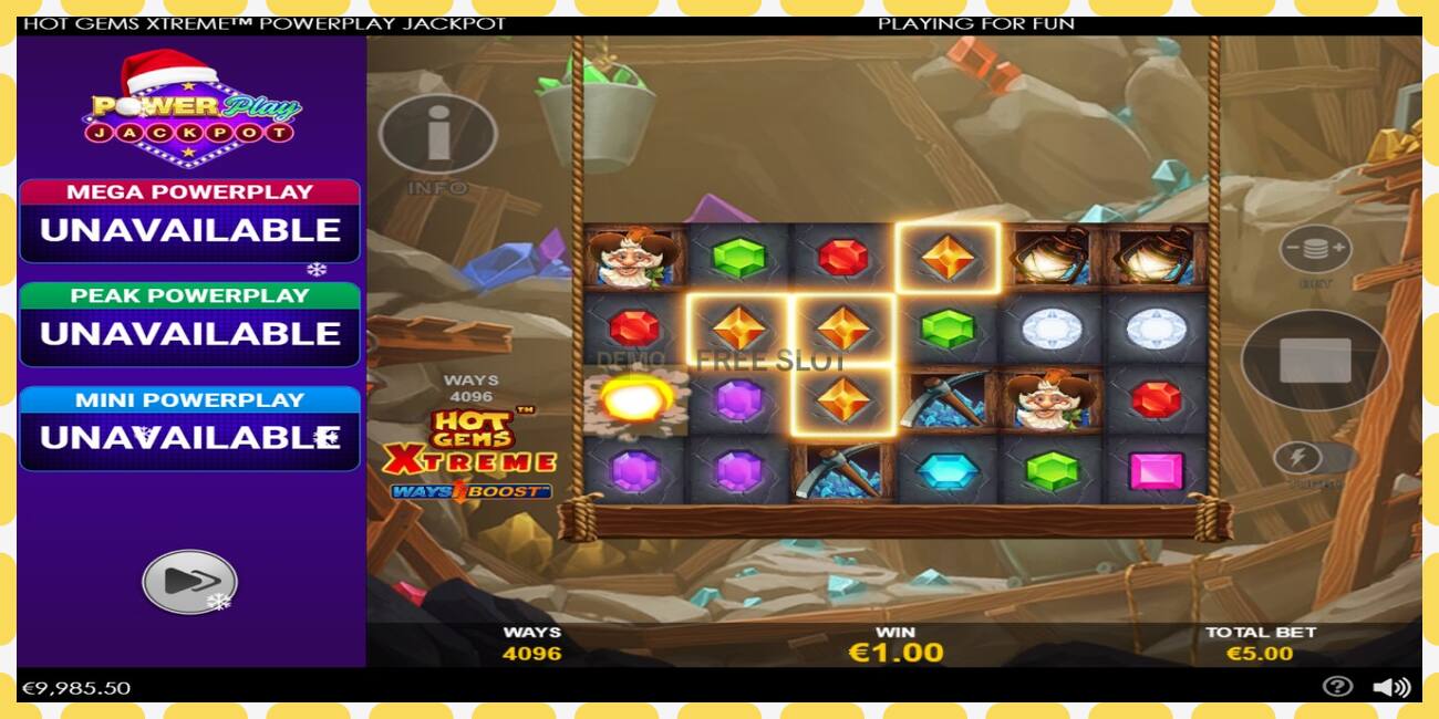 Demo-spor Hot Gems Xtreme PowerPlay Jackpot gratis og uten registrering, bilde - 1