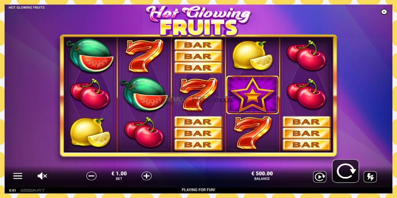 Demo-spor Hot Glowing Fruits gratis og uten registrering, bilde - 1