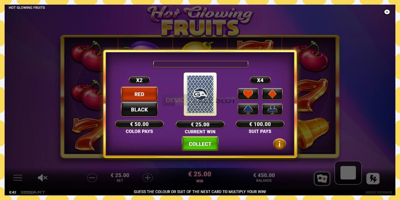 Demo-spor Hot Glowing Fruits gratis og uten registrering, bilde - 1