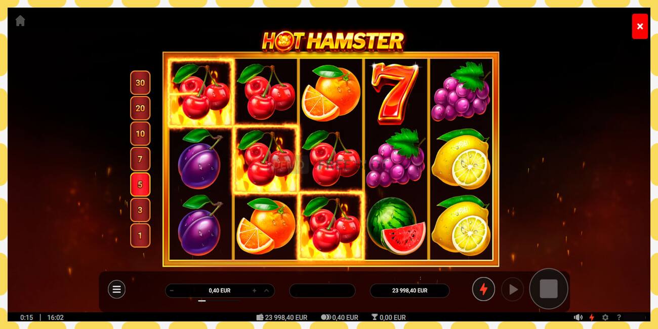 Demo slot Hot Hamster නොමිලේ සහ ලියාපදිංචියකින් තොරව, පින්තූරය - 1