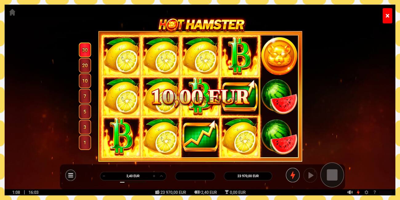 Demo slot Hot Hamster නොමිලේ සහ ලියාපදිංචියකින් තොරව, පින්තූරය - 1