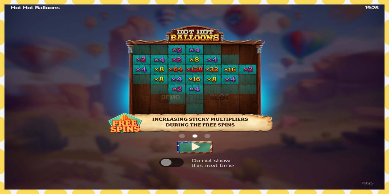 Demo slot Hot Hot Balloons free and without registration, picture - 1