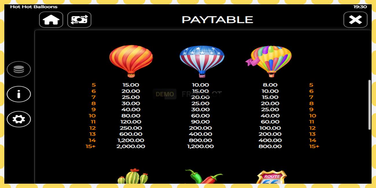 Demo slot Hot Hot Balloons free and without registration, picture - 1