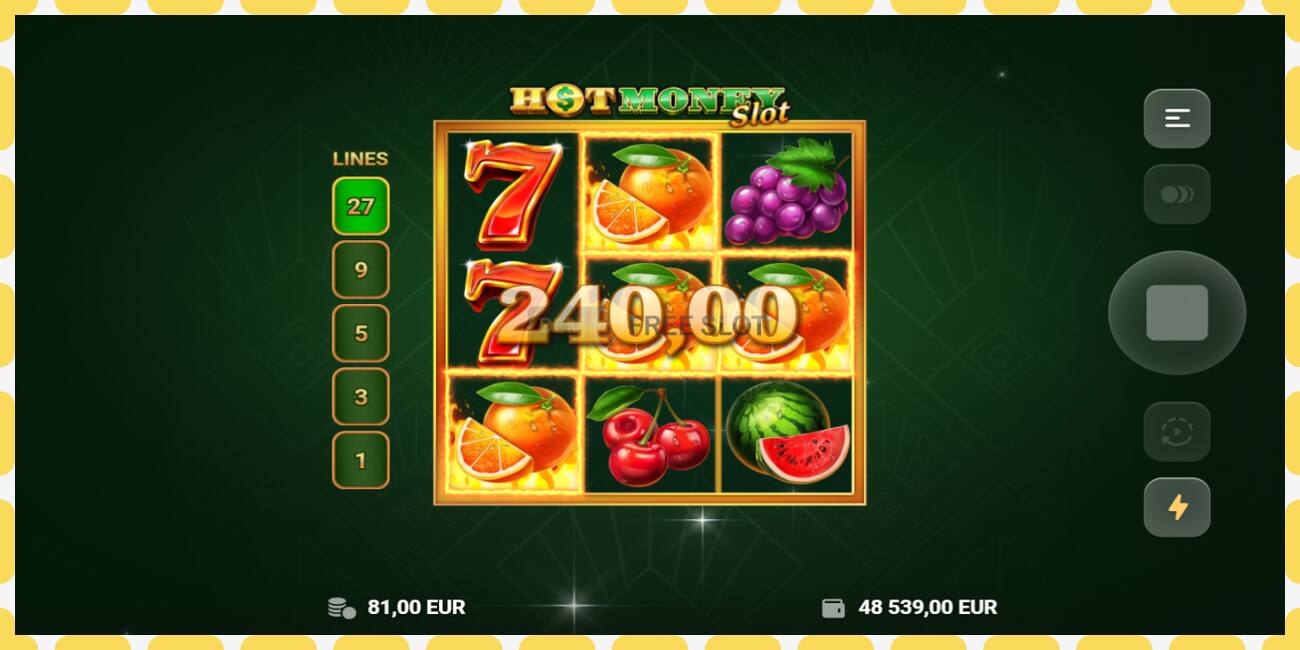 Slot demo Hot Money Slot gratuit și fără înregistrare, imagine - 1