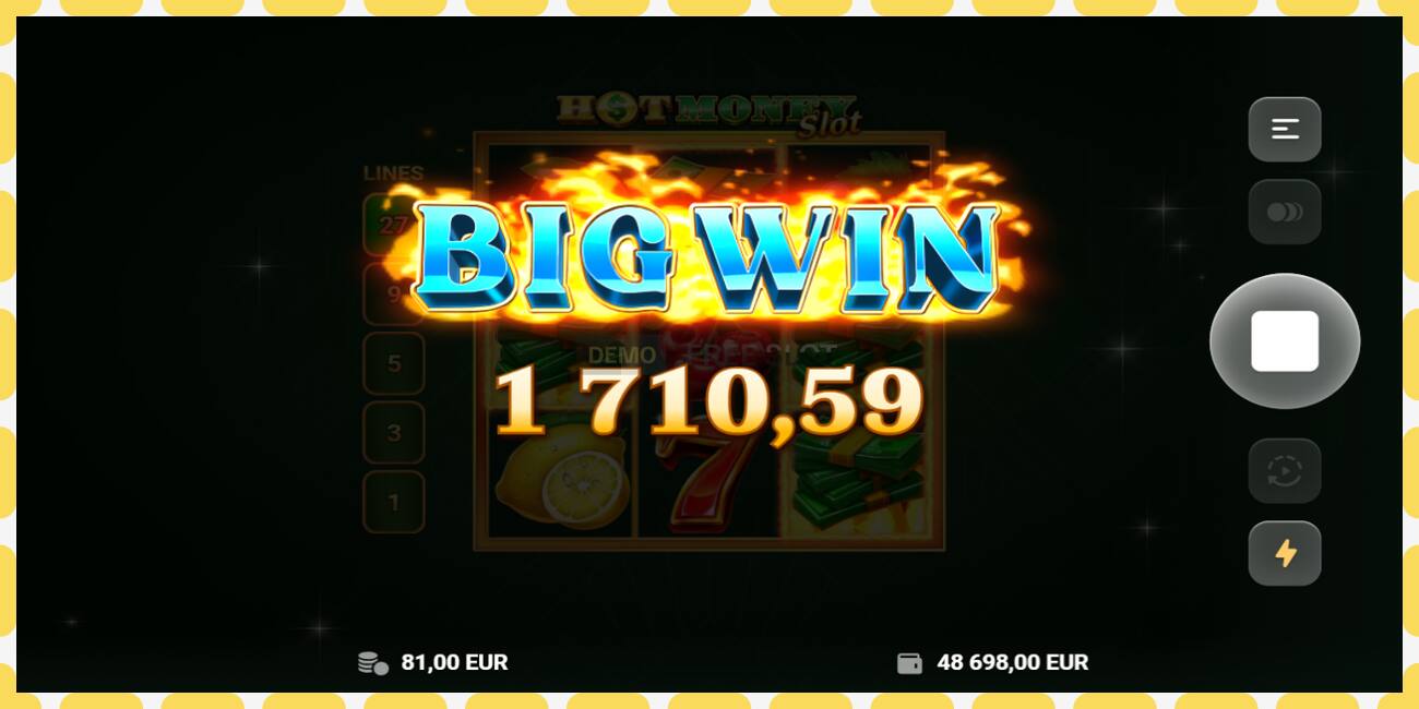 Slot demo Hot Money Slot gratuit și fără înregistrare, imagine - 1