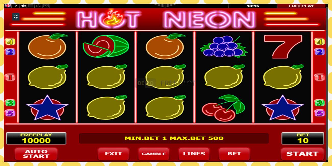 Demo slot Hot Neon free and without registration, picture - 1