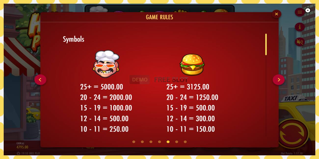 Demo slot Hot Potato! free and without registration, picture - 1