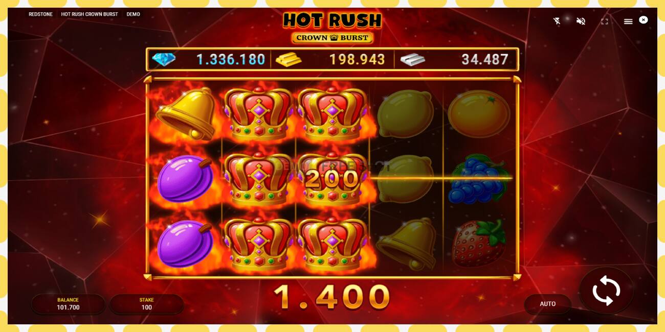 Slot demo Hot Rush Crown Burst gratuit și fără înregistrare, imagine - 1