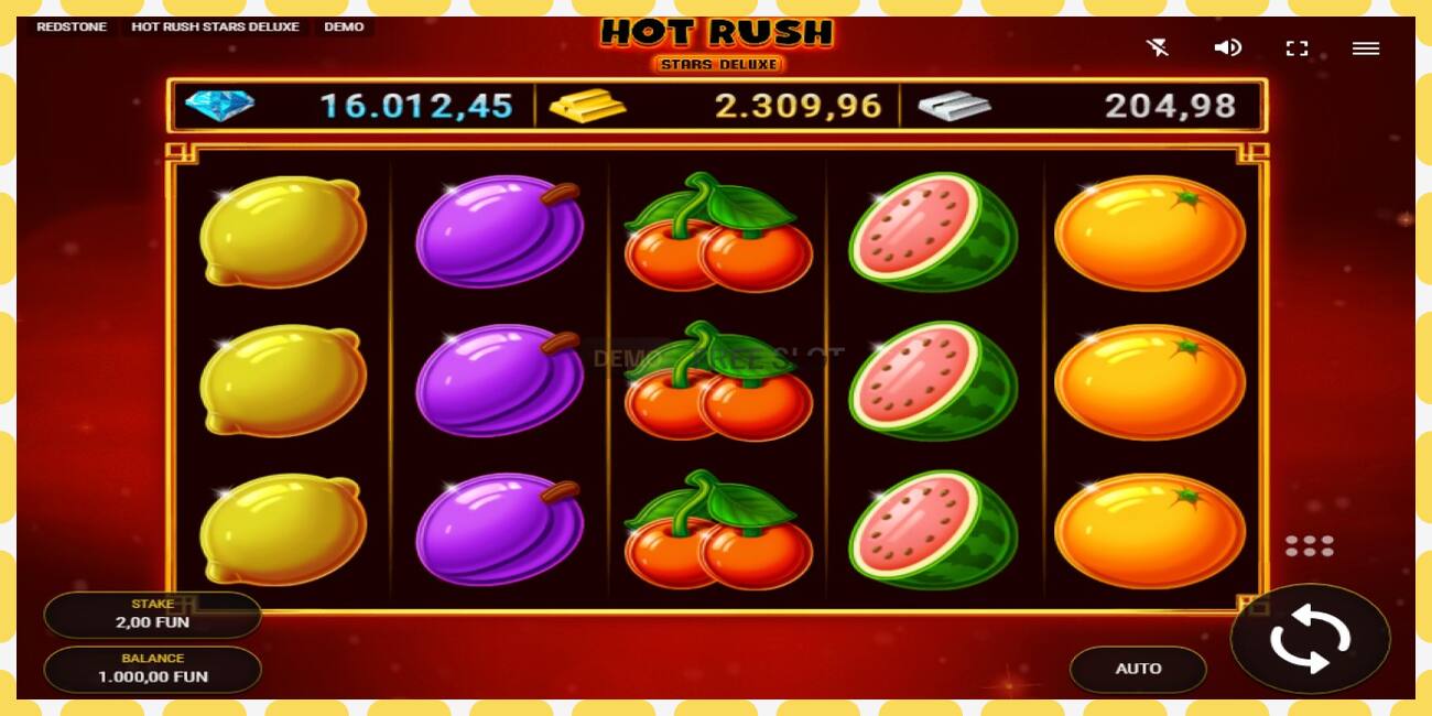 Demo-spor Hot Rush Stars Deluxe gratis og uten registrering, bilde - 1