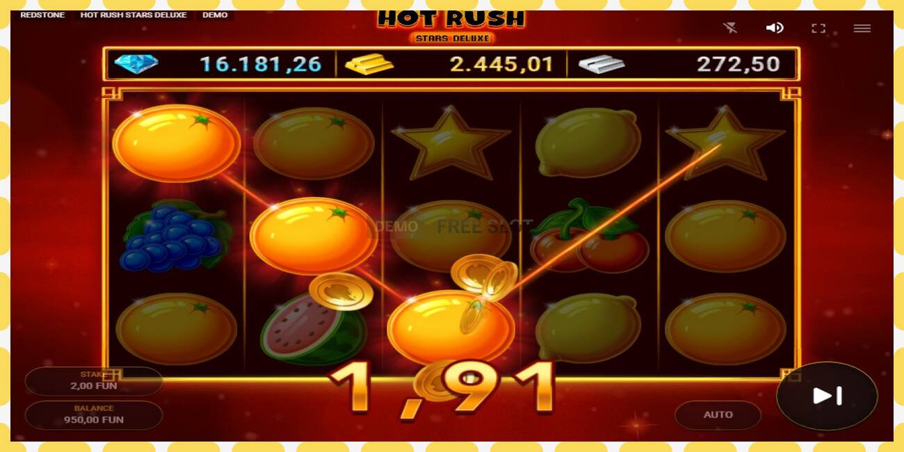 Demo-spor Hot Rush Stars Deluxe gratis og uten registrering, bilde - 1