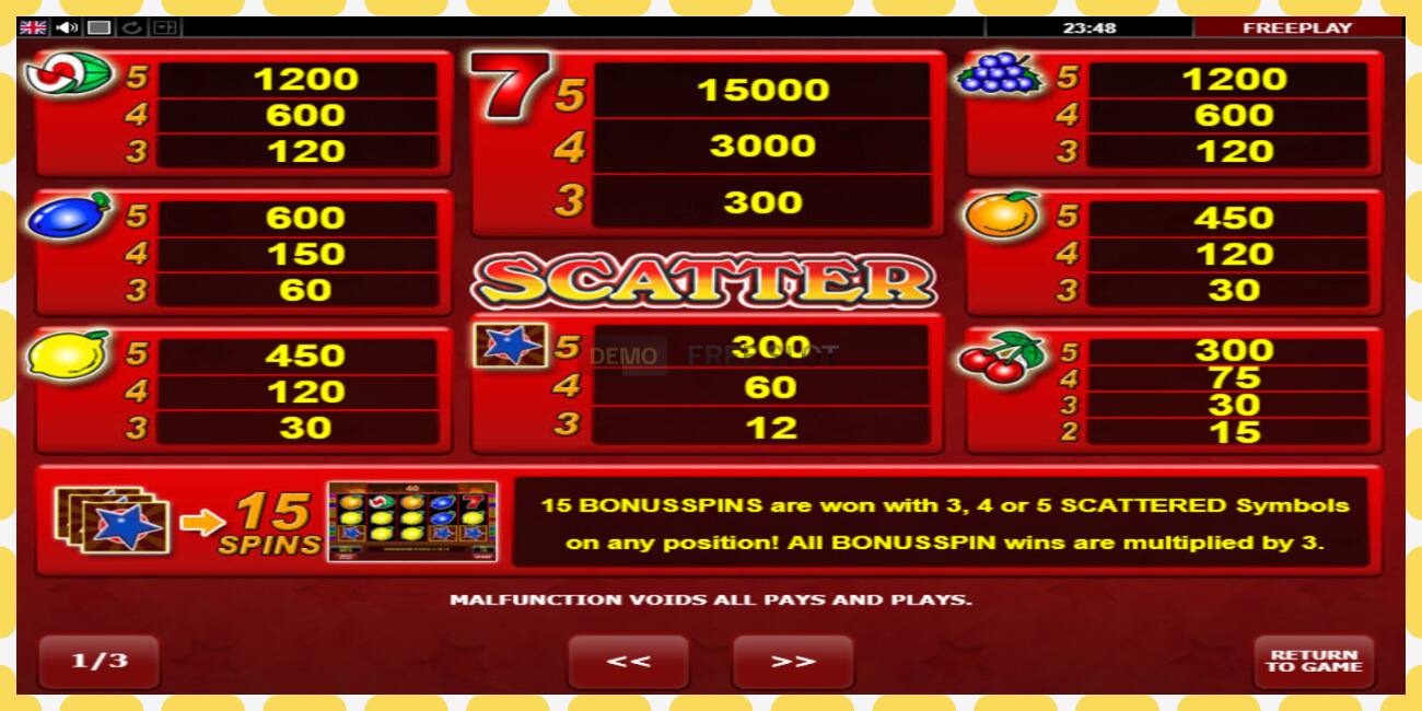 Demo slot Hot Scatter free and without registration, picture - 1