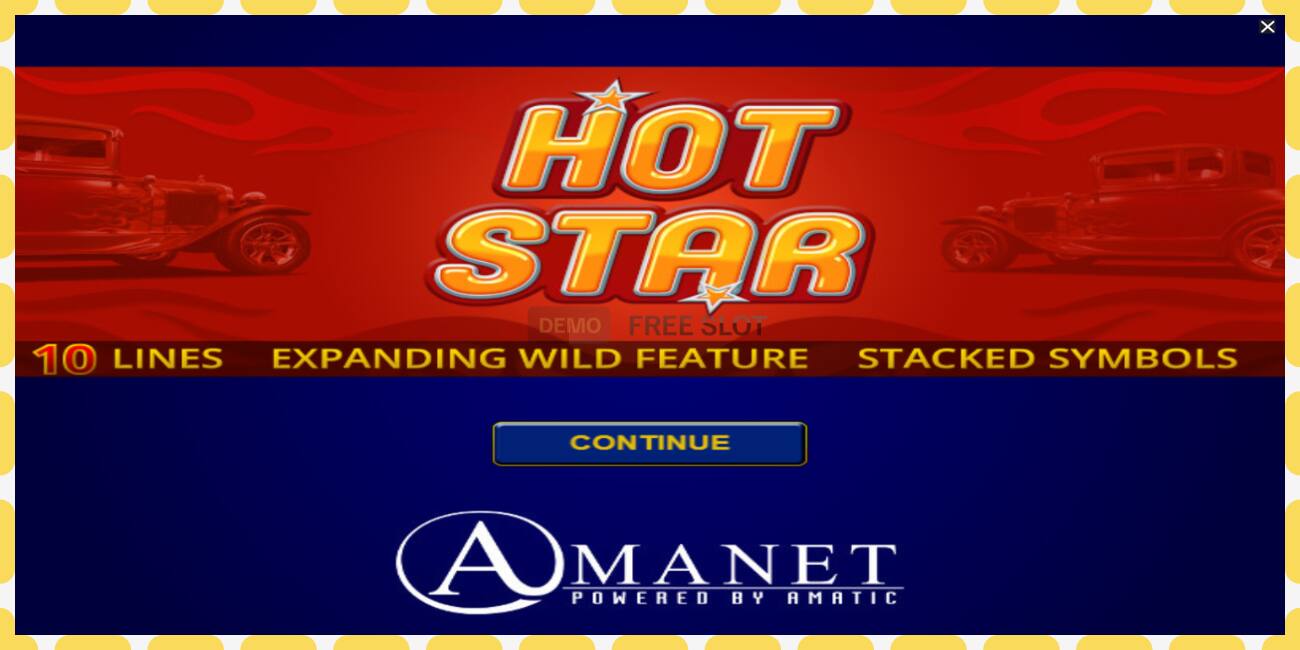 Demo slot Hot Star free and without registration, picture - 1