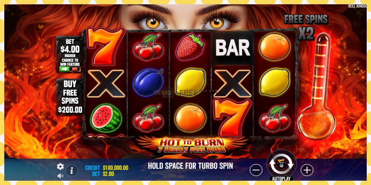 डेमो स्लॉट Hot to Burn - 7 Deadly Free Spins विनामूल्य आणि नोंदणीशिवाय, चित्र - १