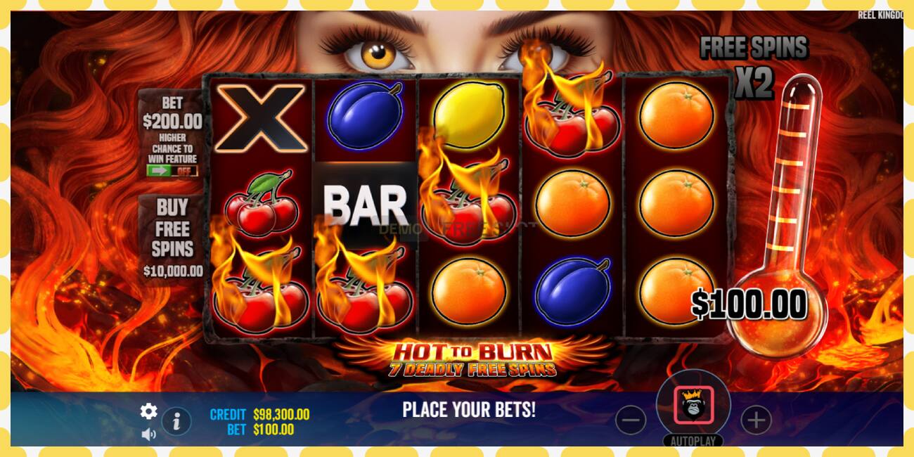 डेमो स्लॉट Hot to Burn - 7 Deadly Free Spins विनामूल्य आणि नोंदणीशिवाय, चित्र - १