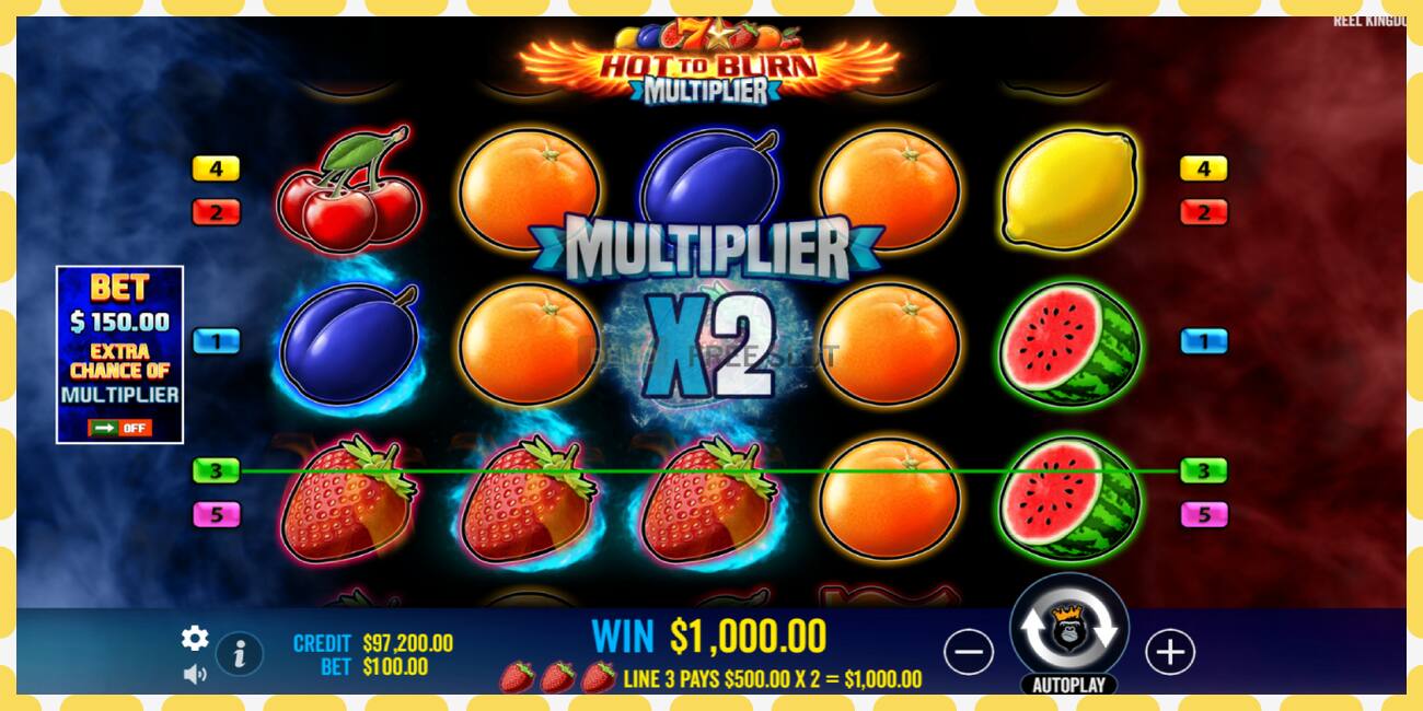 Slot demo Hot to Burn Multiplier gratuit și fără înregistrare, imagine - 1