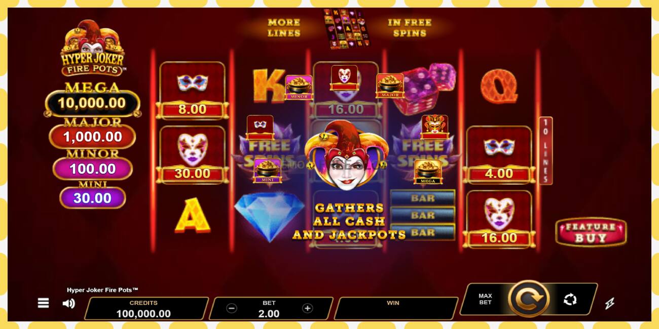 Slot demo Hyper Joker Fire Pots gratuit și fără înregistrare, imagine - 1