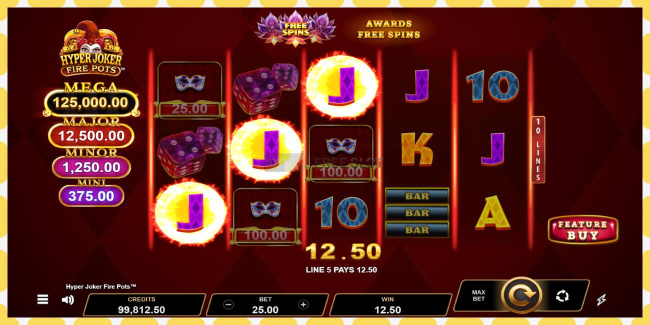 Slot demo Hyper Joker Fire Pots gratuit și fără înregistrare, imagine - 1