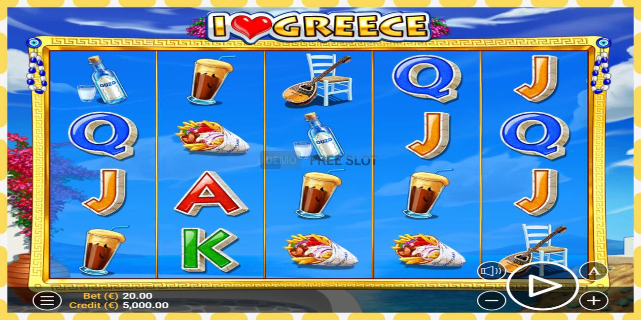 Demo slot I Love Greece free and without registration, picture - 1