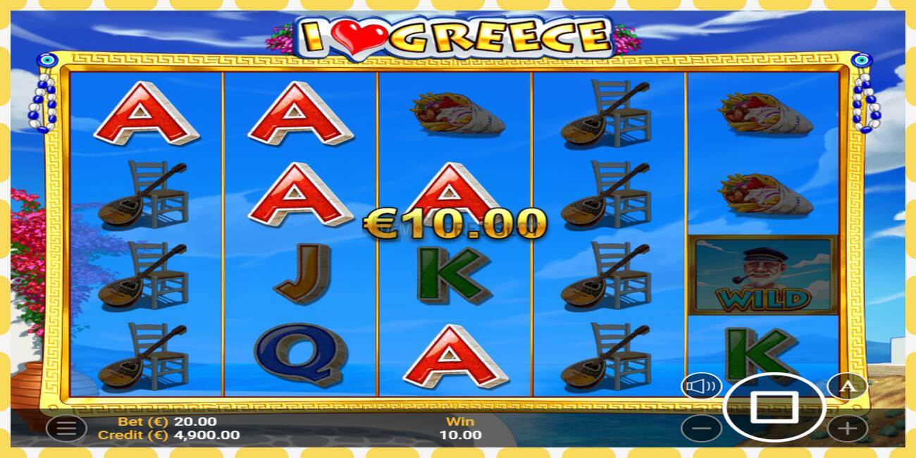 Demo slot I Love Greece free and without registration, picture - 1