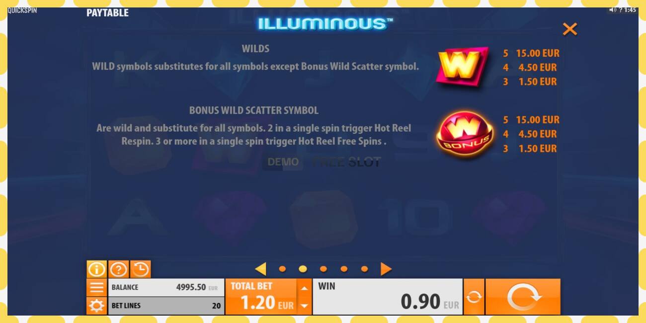 Demo slot Illuminous free and without registration, picture - 1