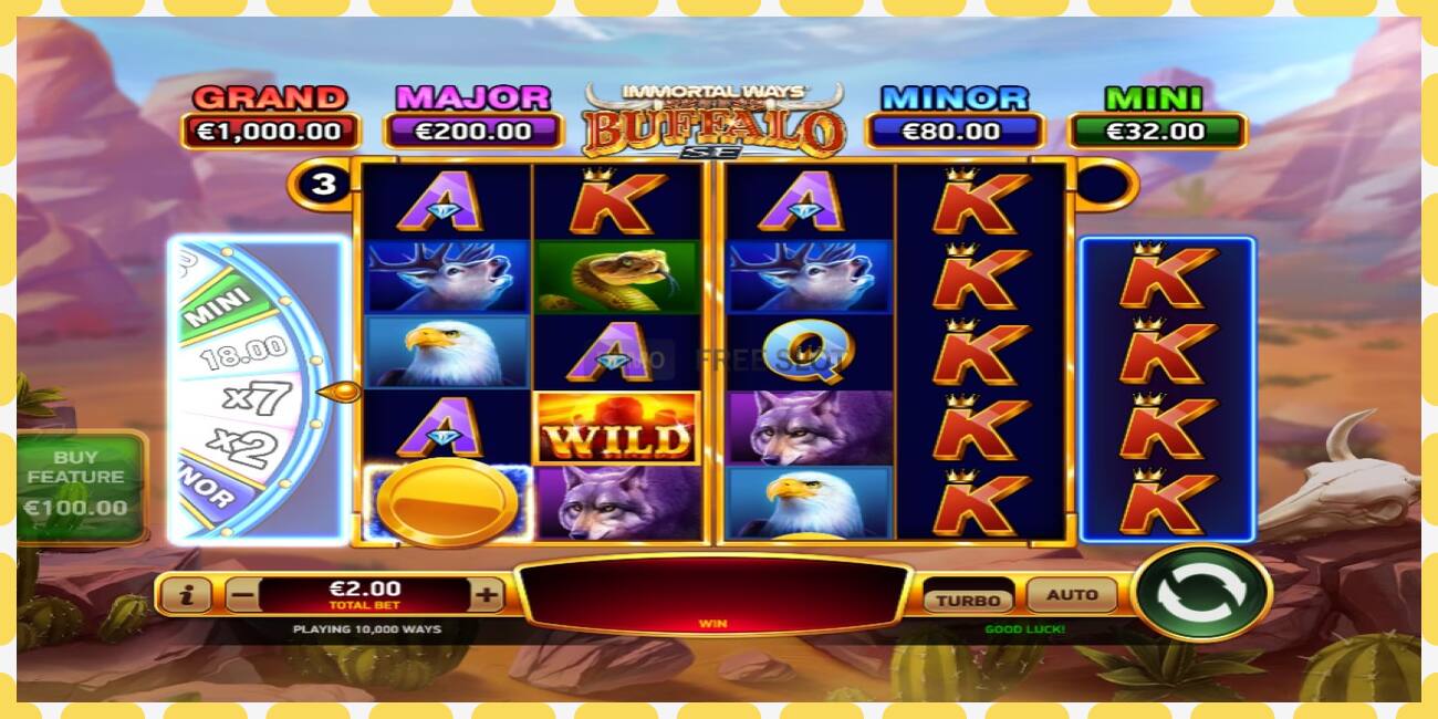 Demo slot Immortal Ways Buffalo SE free and without registration, picture - 1