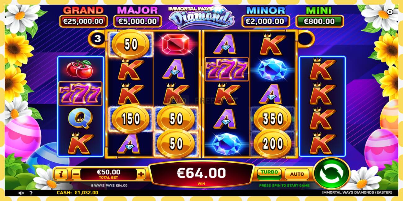 Demo slot Immortal Ways Diamonds Easter free and without registration, picture - 1