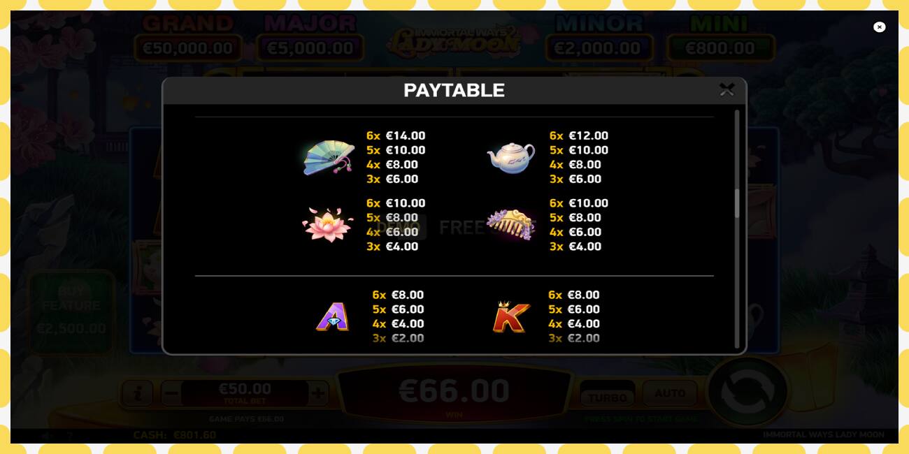 Demo slot Immortal Ways Lady Moon free and without registration, picture - 1