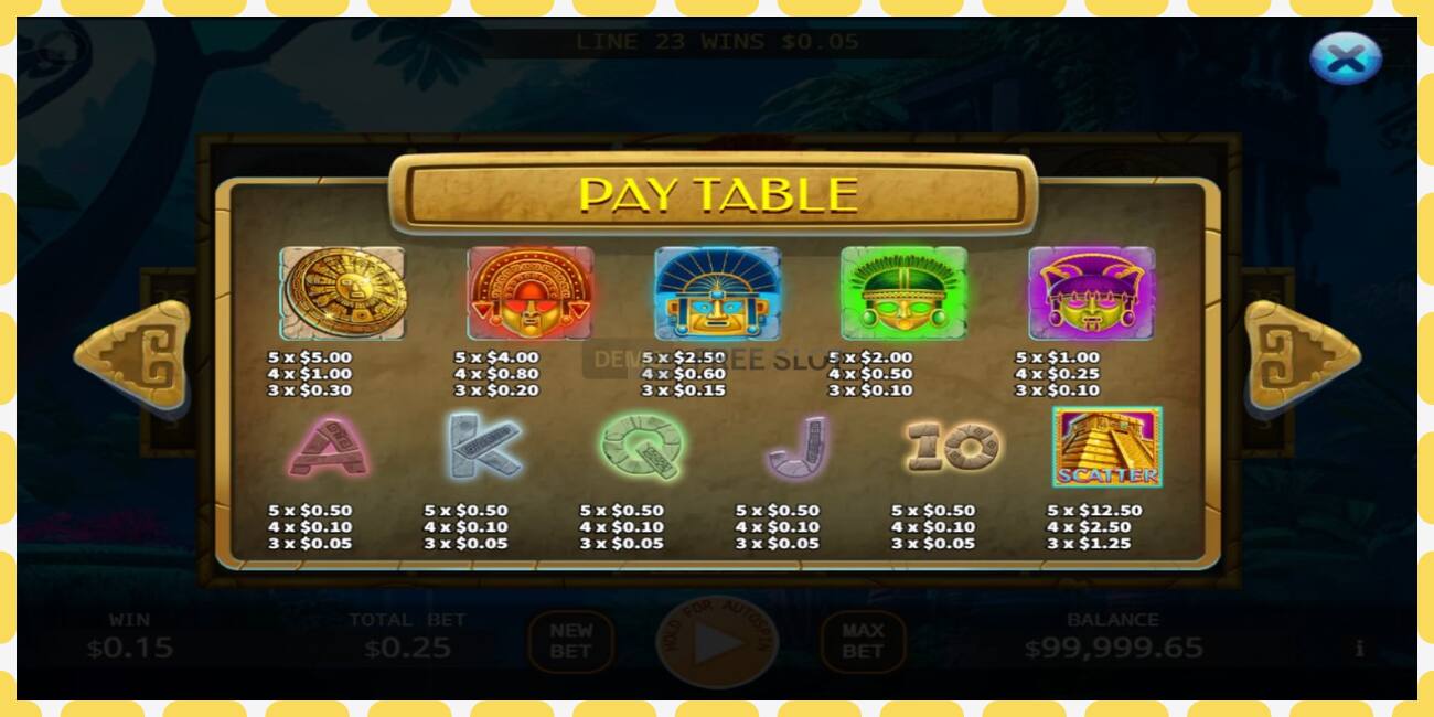 Demo slot Incas Lost Treasure free and without registration, picture - 1