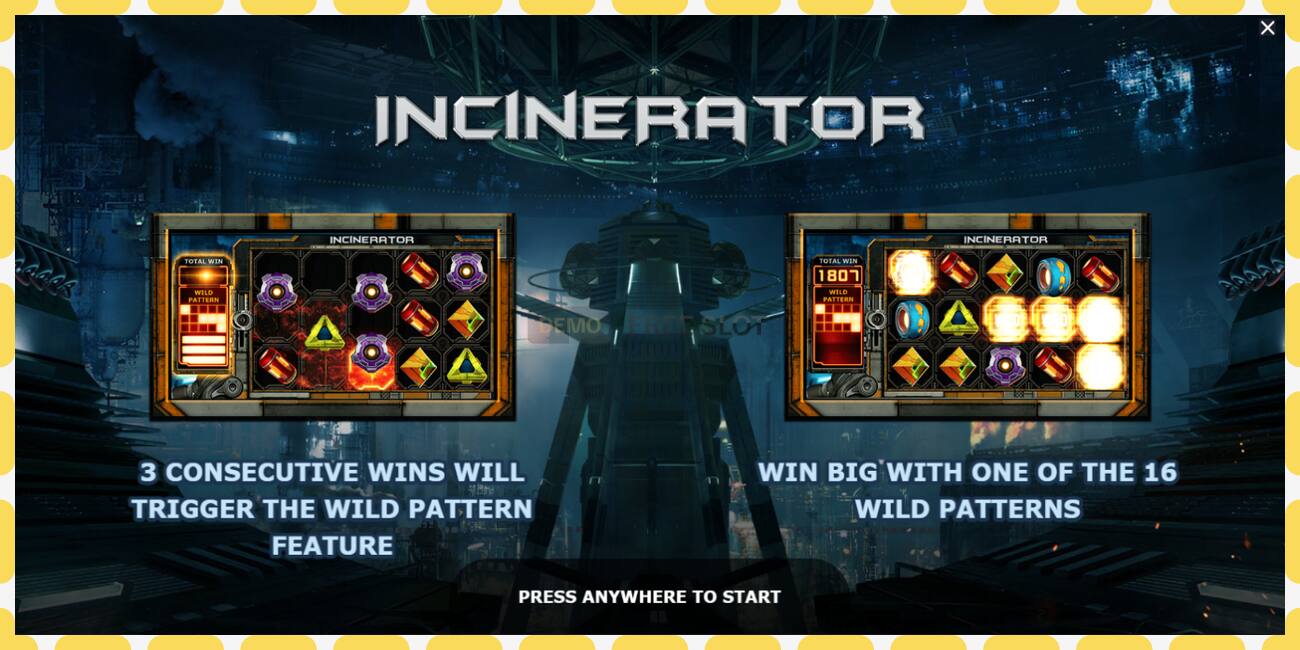 Demo slot Incinerator free and without registration, picture - 1