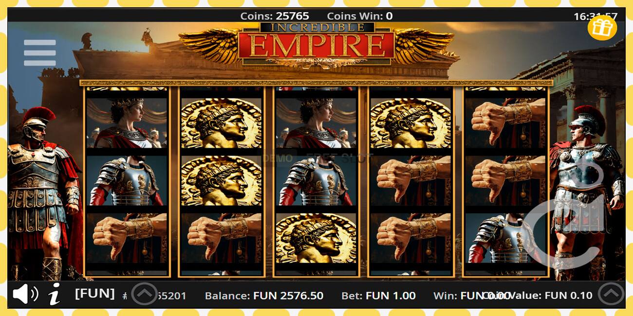 Slot demo Incredible Empire percuma dan tanpa pendaftaran, gambar - 1