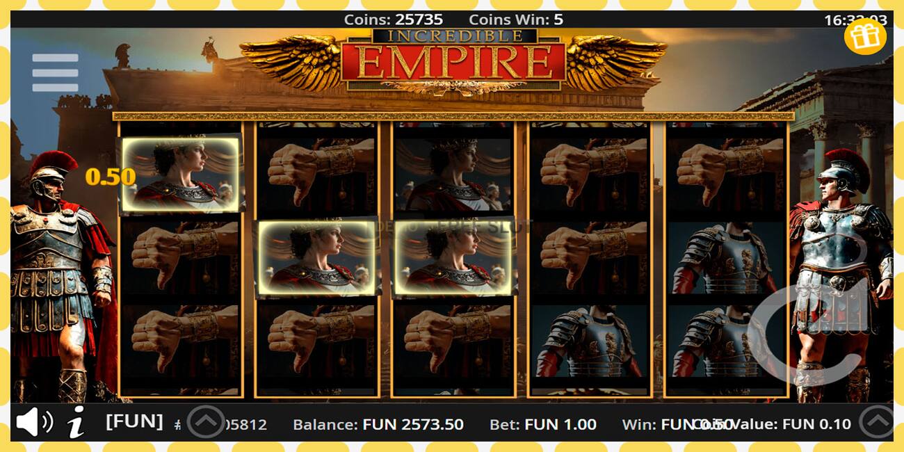 Slot demo Incredible Empire percuma dan tanpa pendaftaran, gambar - 1