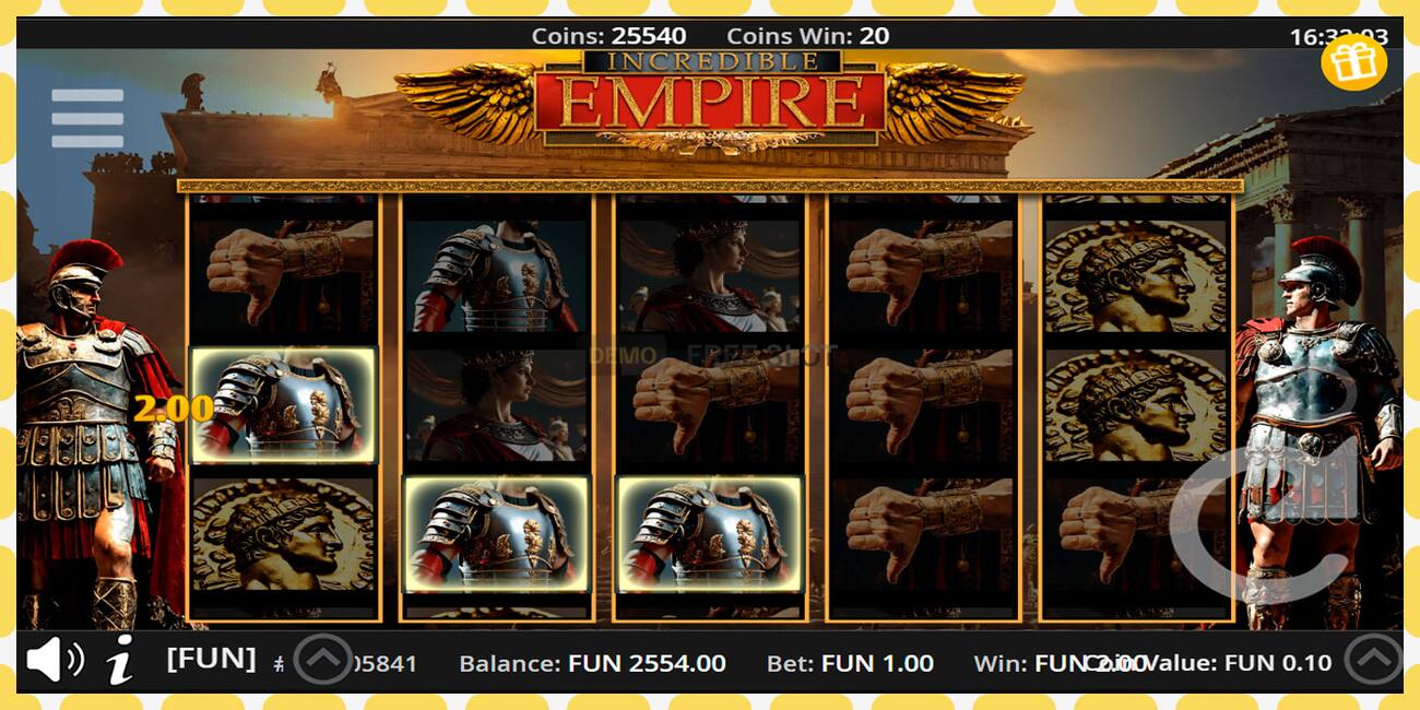 Slot demo Incredible Empire percuma dan tanpa pendaftaran, gambar - 1