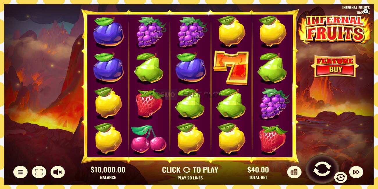 Demo slot Infernal Fruits free and without registration, picture - 1