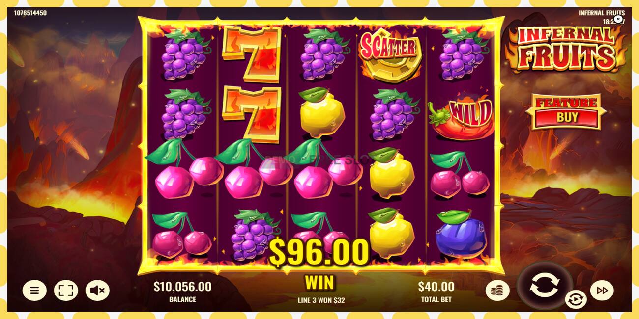 Demo slot Infernal Fruits free and without registration, picture - 1