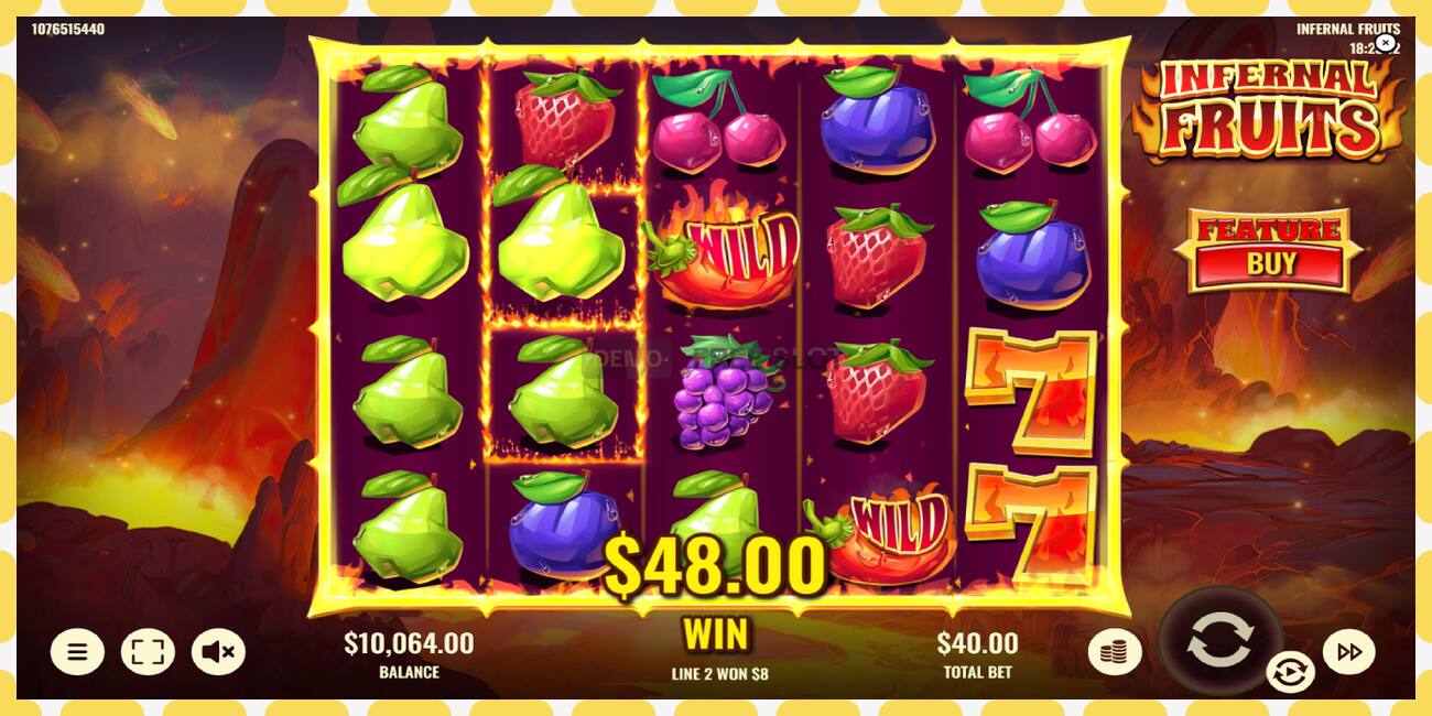 Demo slot Infernal Fruits free and without registration, picture - 1